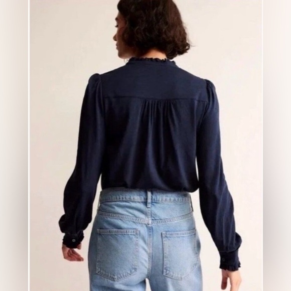 BODEN  Caroline Jersey Shirt SIZE: 6 - Picture 2 of 13